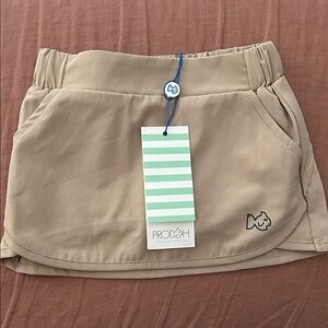 NWT Prodoh Toddler Beige Carolina Catch Active Skort
